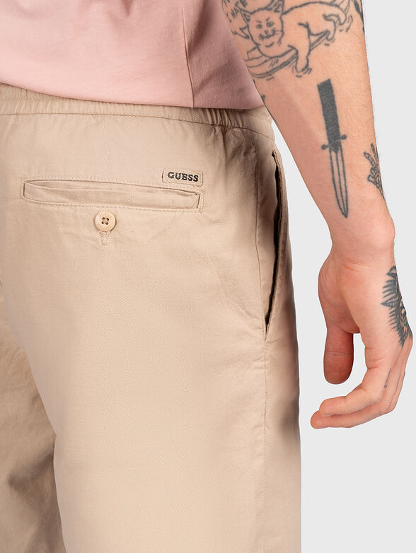 MICK shorts in beige color - 3