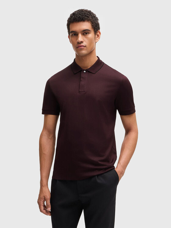 Tricou polo C-PARLAY bordeaux - 1