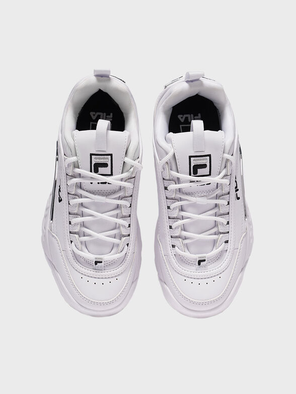 DISRUPTOR white sneakers with purple accents - 6
