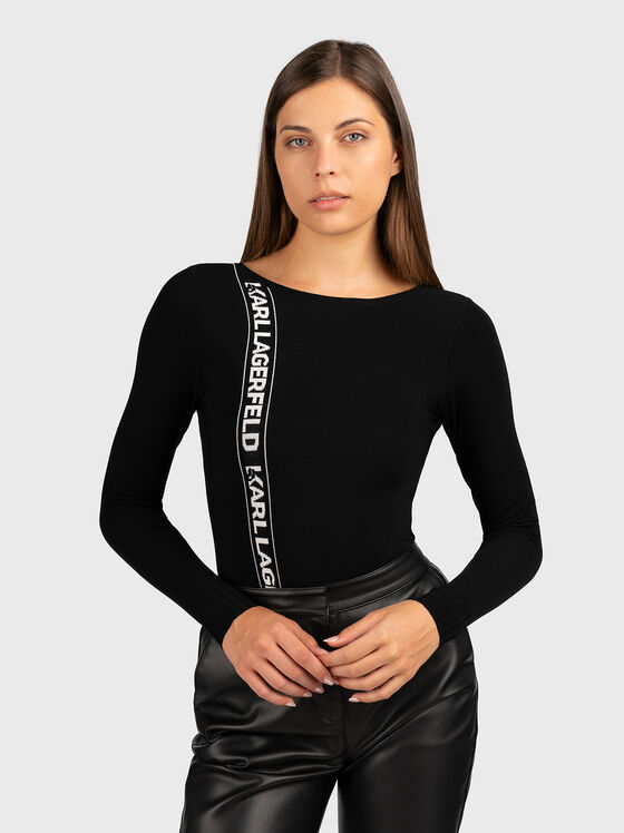 Body negru cu mâneci lungi - 1