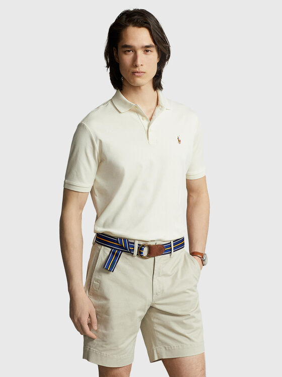 Ecru cotton Polo Shirt  - 1