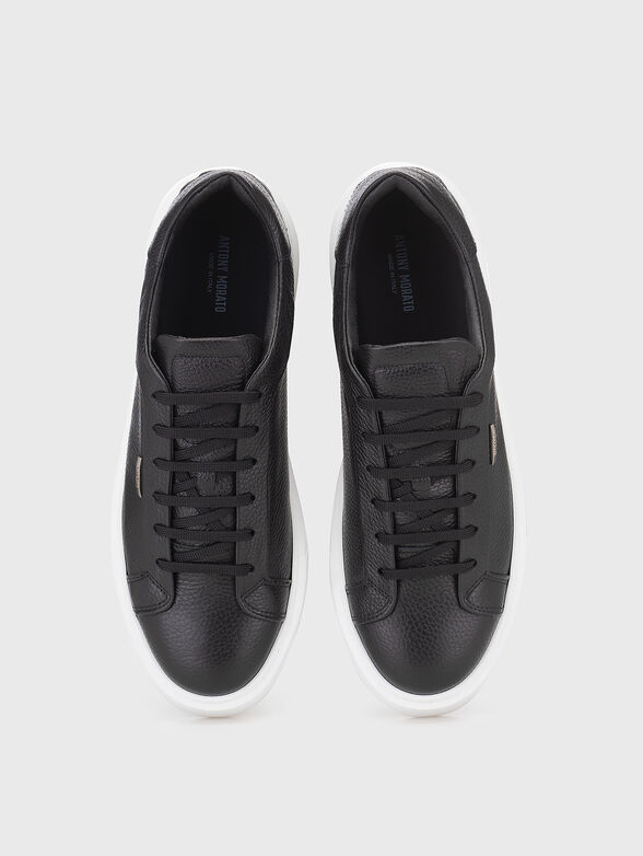 ARTEM black leather sneakers - 6