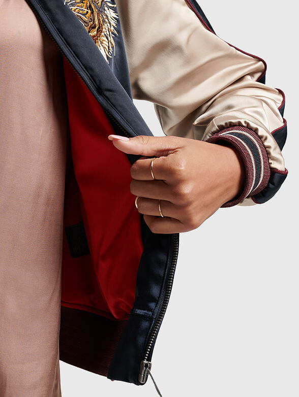 SUIKAJAN blue bomber jacket - 5