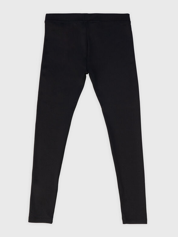 Black leggings with logo accent - 2