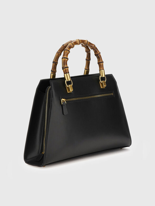 STEPHI black bag with accent handle - 3