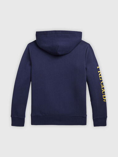 Sweatshirt with accent stripe and embroidery - 5