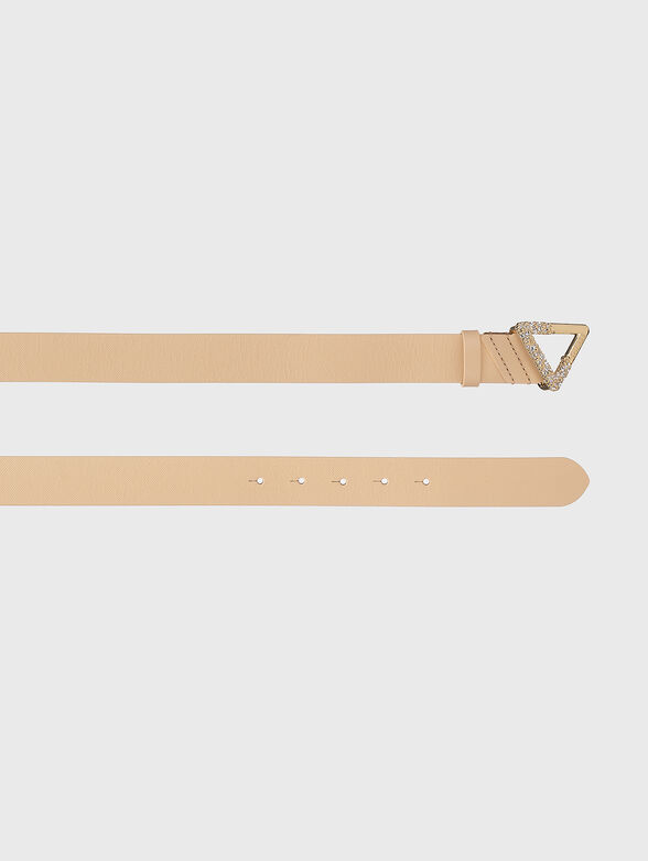 Eco leather belt with rhinestones - 2