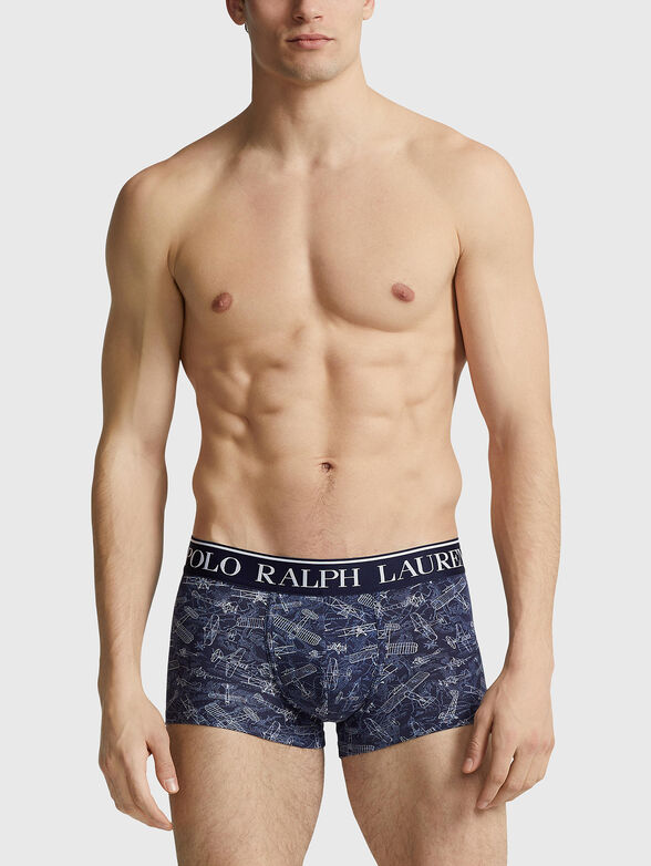 Cotton blend trunks with print - 2