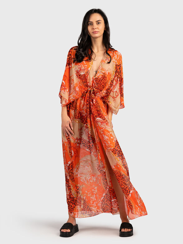 ERYN beach kimono with floral print - 4