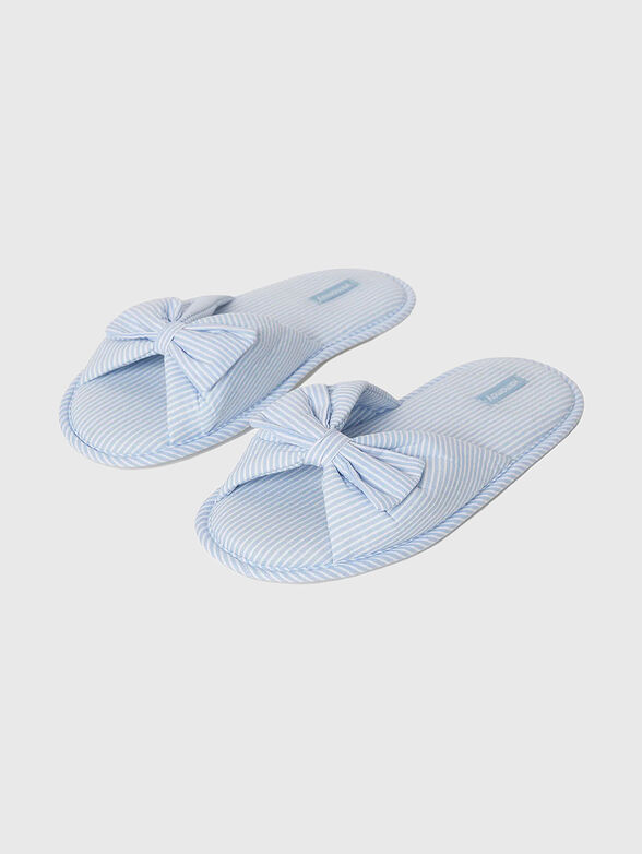 SEA YOU SOON slippers with striped print - 3