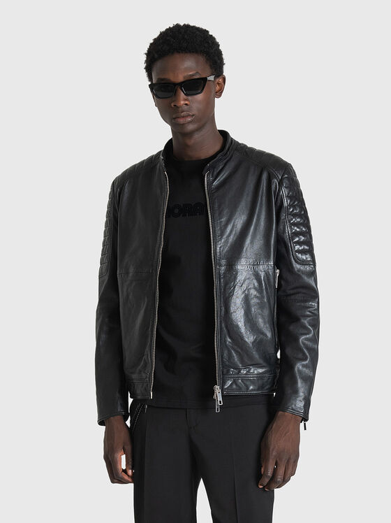 Black leather jacket  - 1