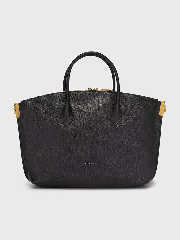 Leather bag with metal accents - 1