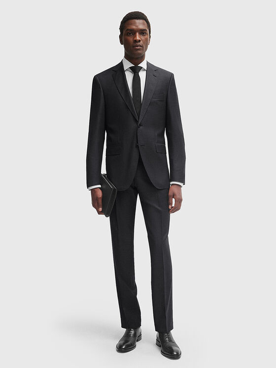 Two-piece wool suit in grey - 1