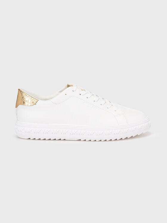 GROVE leather sneakers with gold details - 1