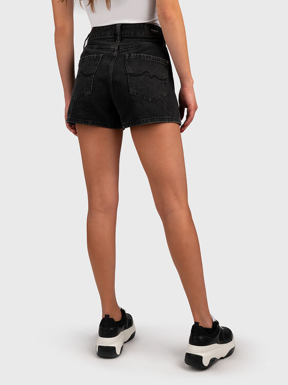 SUZIE black denim shorts - 2