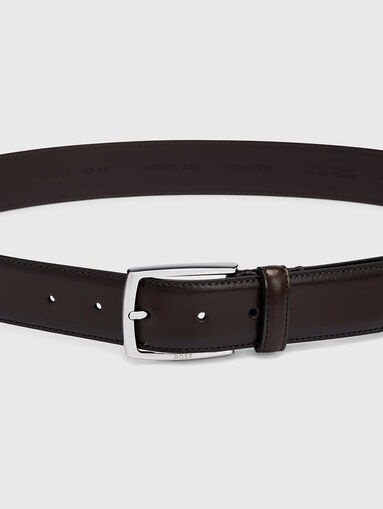 CELIE leather belt in black - 4