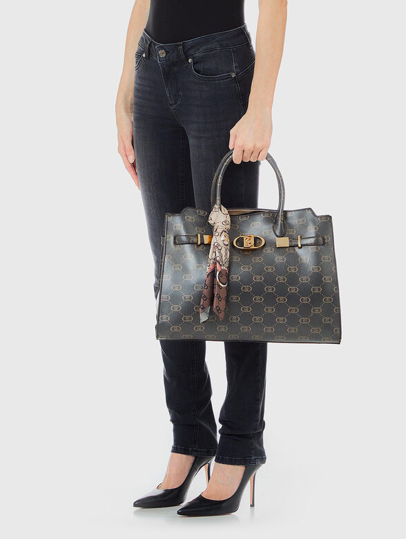 BOSTON large bag with monogram print - 2