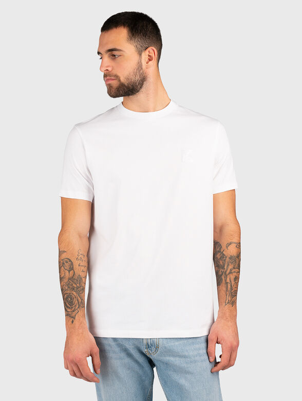T-shirt with oval neckline - 1
