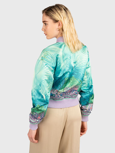 Bomber jacket with accent print - 3