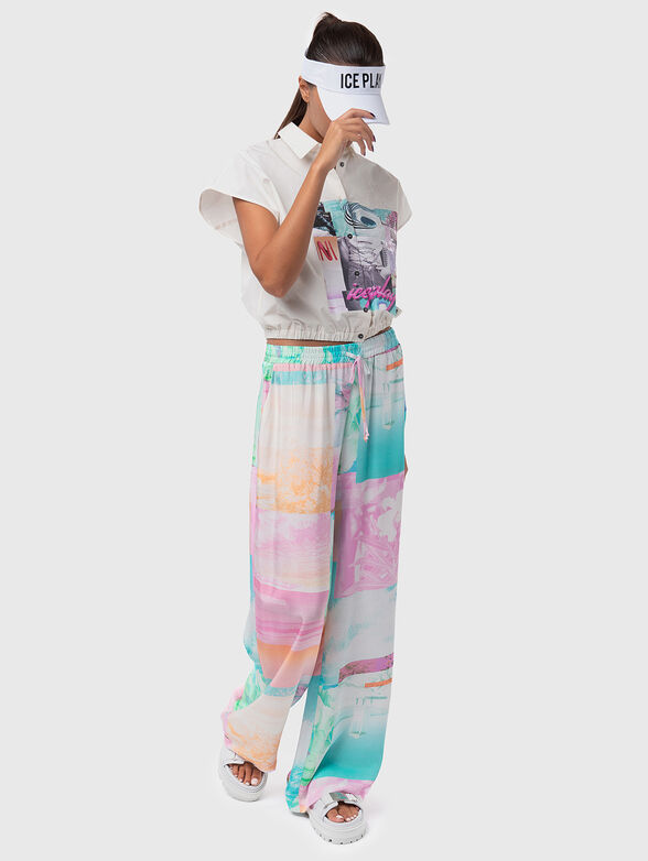 Shirt with short sleeves and elastic - 2