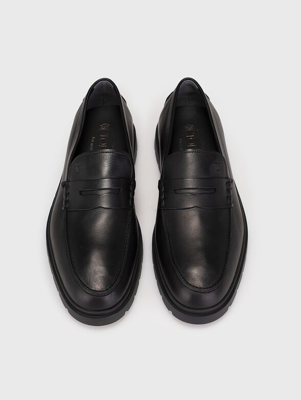 IBRIDO black leather loafers  - 6