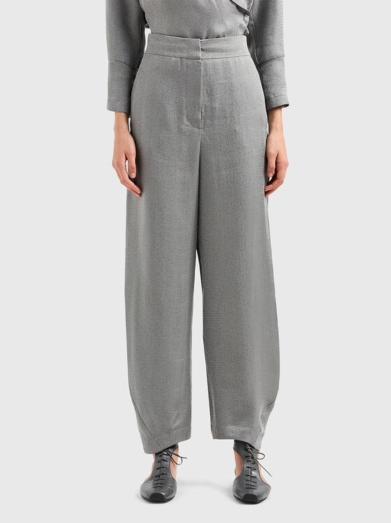 Pantaloni evazați gri - 1