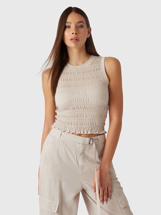 CLAIRE top with oval neckline - 1