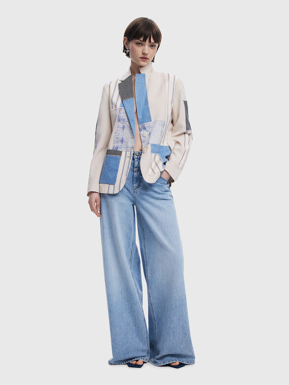 Blazer with patchwork - 2