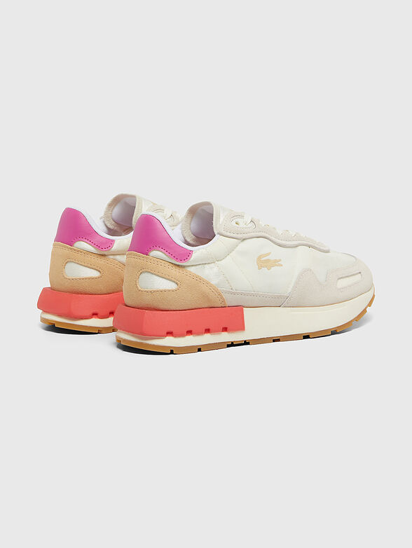 Suede sneakers with logo - 3