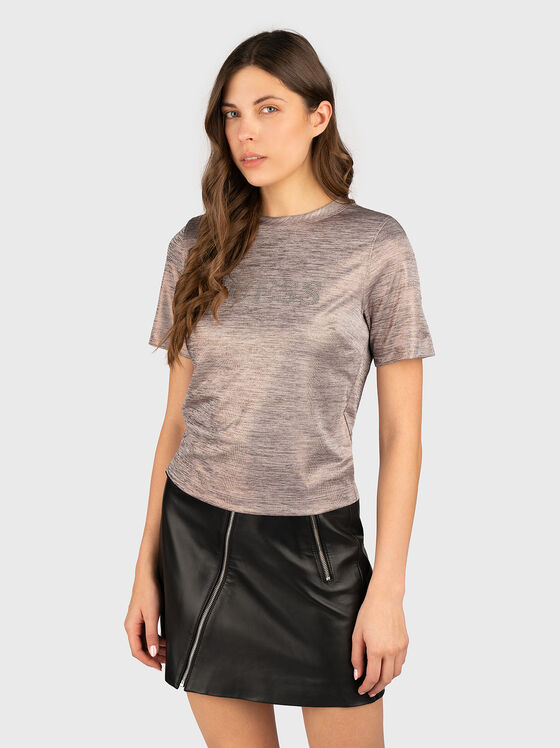 Tricou SPERANZA cu logo din pietricele aplicate - 1