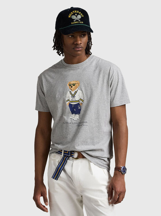Tricou din bumbac cu imprimeu Polo Bear - 1