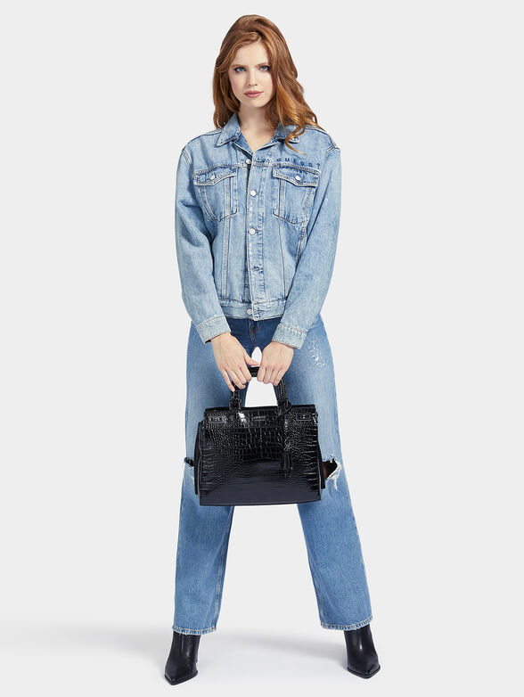 KATEY Bag with crocodile print - 2