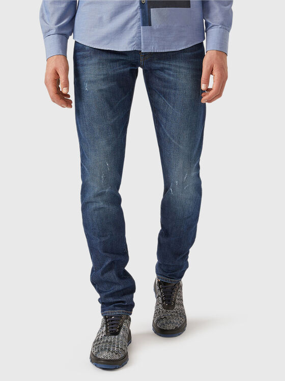 Blugi slim cu talie joasă - 1