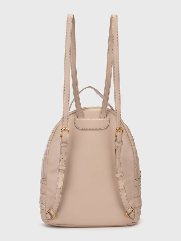 Backpack is beige color  - 2