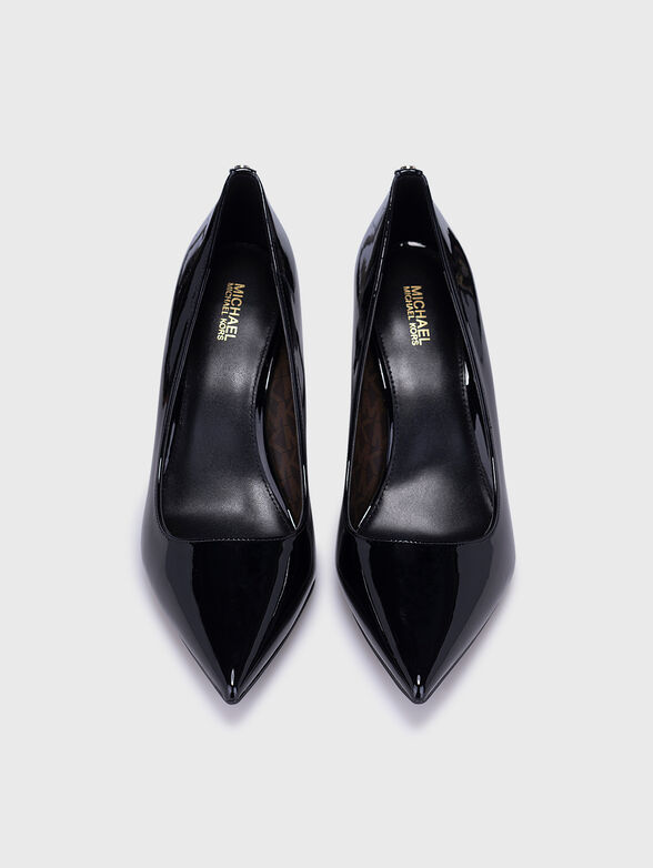 ALINA black heeled shoes with lacquer effect - 6