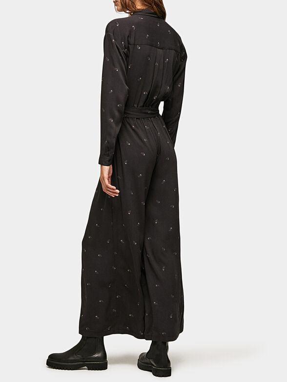 PAM black jumpsuit with belt - 2