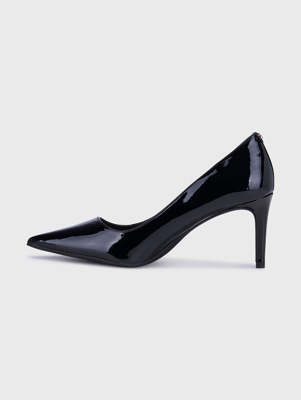 ALINA black heeled shoes with lacquer effect - 4