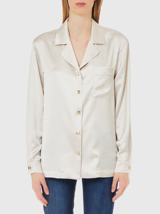Shirt with gold buttons - 1