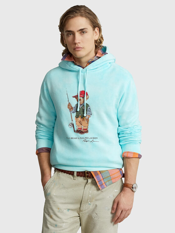 Hooded sweatshirt with Polo Bear print - 1