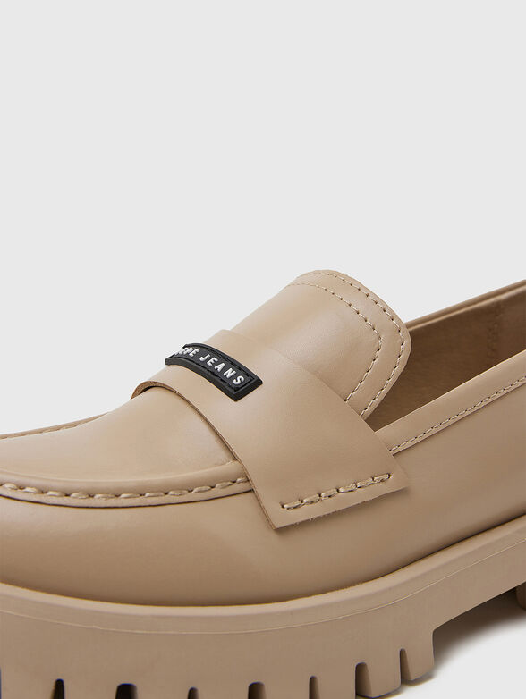 OXFORD beige moccasins  - 4