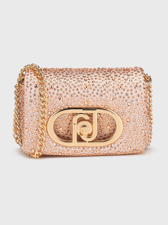 Crossbody bag with rhinestones - 1