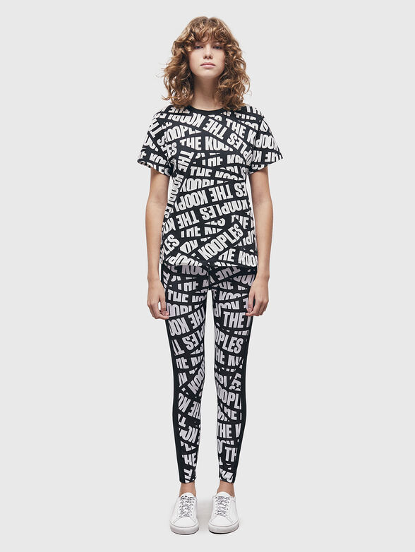 T-shirt with monogram logo print - 2