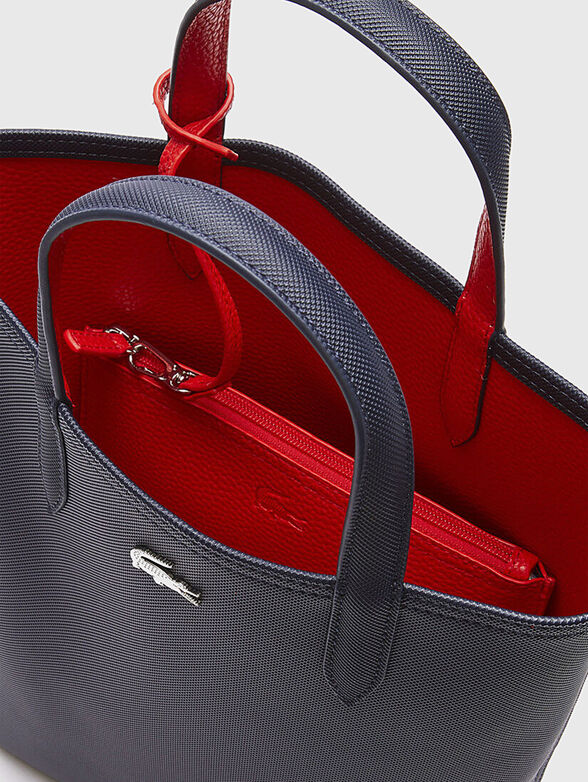 Two-faced bag with a carrier bag and mini logo - 6
