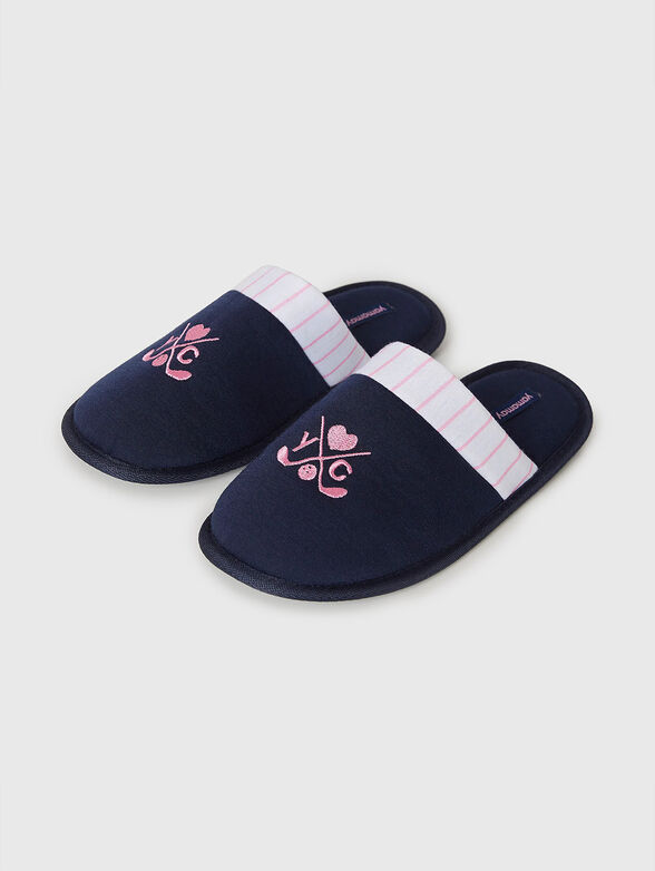 GOLF CLUB home slippers with embroidery - 1