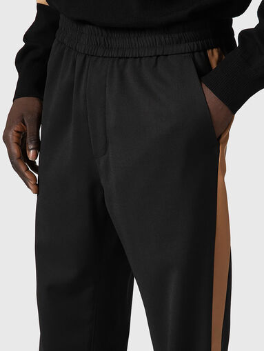 Sports trousers with logo accent - 4