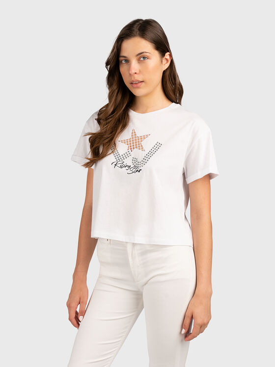 Tricou cu pietricele aplicate - 1