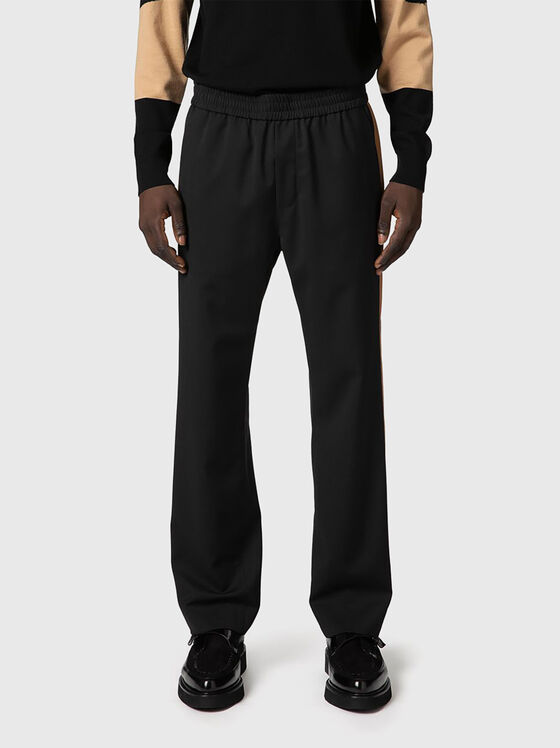 Sports trousers with logo accent - 1
