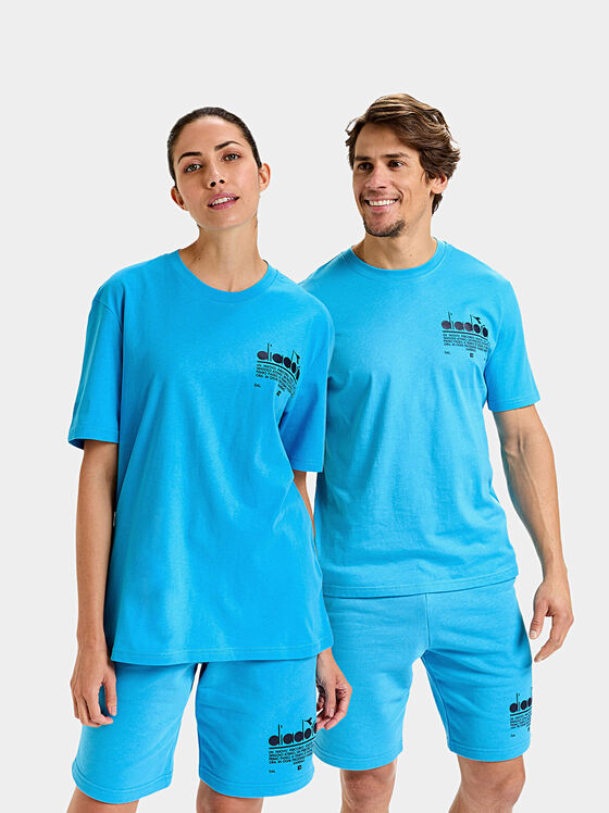 Tricou din bumbac MANIFESTO cu imprimeu logo - 1