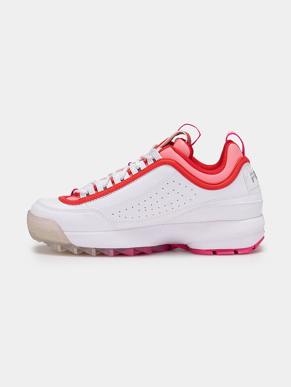 DISRUPTOR V white sneakers with colorful accents - 4