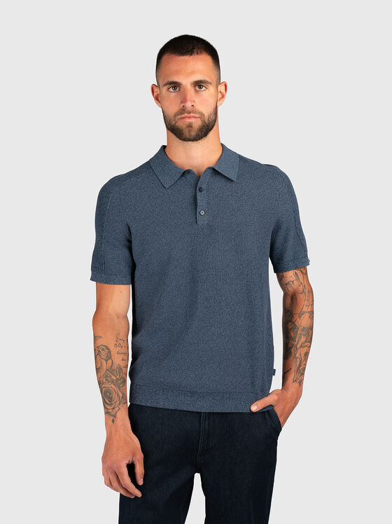 Tricou polo din bumbac cu mâneci scurte - 1